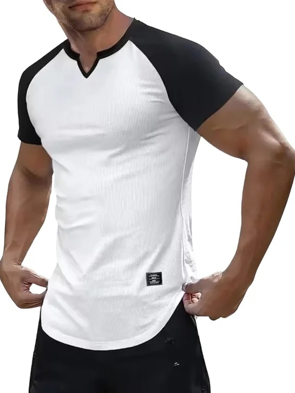 Mens Muscle Slim T Shirt